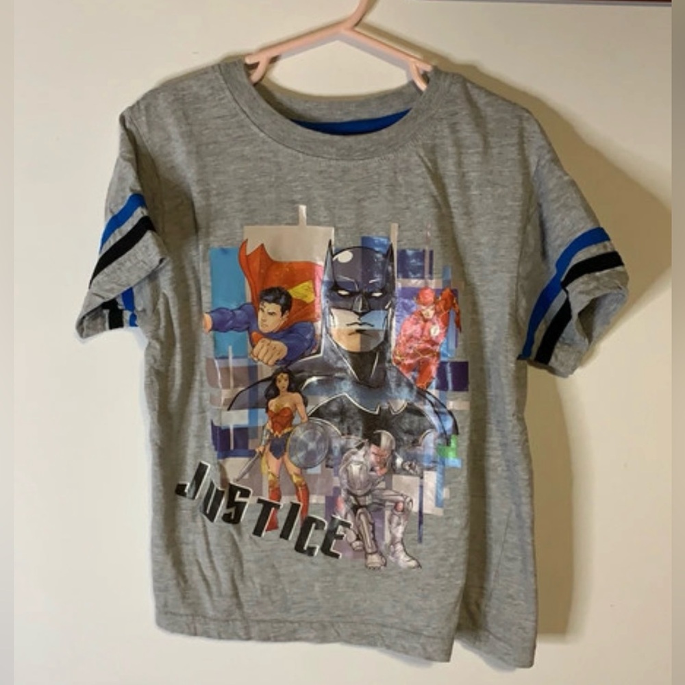 Kids Gray Justice League Shirt